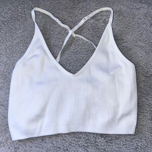 White Aerie athletic bra- top